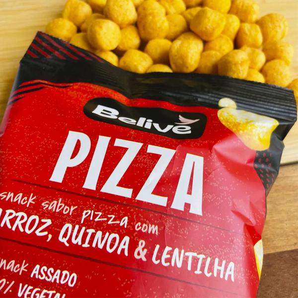 Imagem de Kit 20 Snack Arroz, Quinoa, Lentilha Sabor Pizza Belive 35G