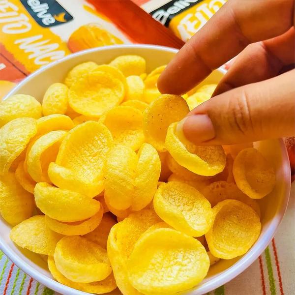 Kit 20 Snack Milho & Quinoa Belive Sabor Queijo Nacho 35G Imagem de Kit 20 Snack Milho & Quinoa Belive Sabor Queijo Nacho 35G