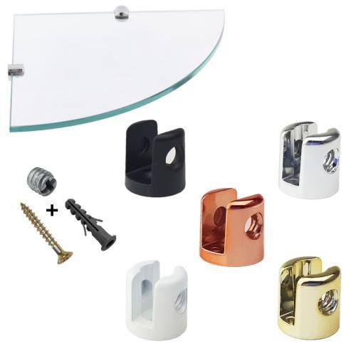 Kit 20 Suporte Fenda Para Vidro 6mm - Telis Ferragens Imagem de Kit 20 Suporte Fenda Para Vidro 6mm