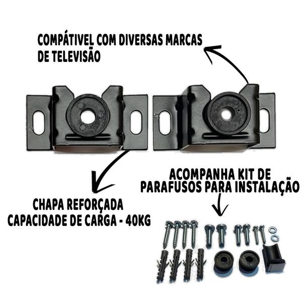 Imagem de Kit 20 Suporte Para Tv Fixo Universal P/ Lcd, Led. 4d 10 A 90 Poleg