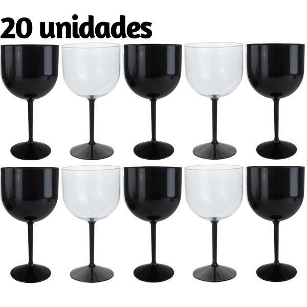 Imagem de Kit 20 taças para gin drink cristal acrilico 550ml