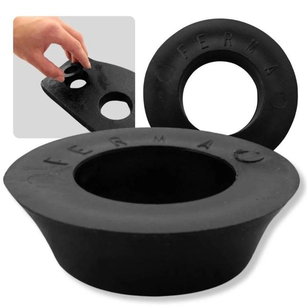 Kit 20 Unidades Anel Conico para Tijolinho 1 Polegada Preto Mega Peso Imagem de Kit 20 Unidades Anel Conico para Tijolinho 1 Polegada Preto Mega Peso