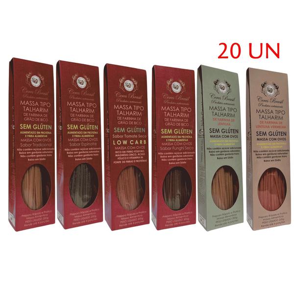 Kit 20 Unidades Talharim Farinha Grão Bico E Farinha - Ceres Brasil Imagem de Kit 20 Unidades Talharim Farinha Grão Bico E Farinha