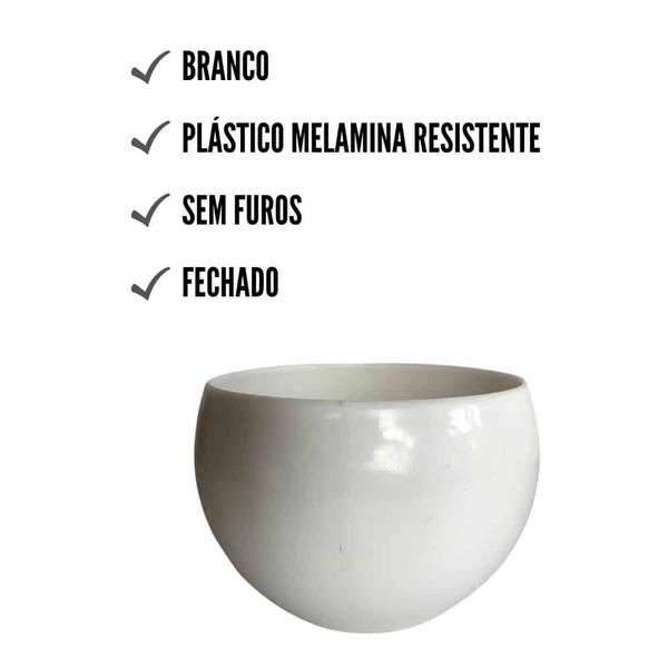 Imagem de Kit 20 Vasos Decorativo Cachepot Redondo p/ Plantas e Flores