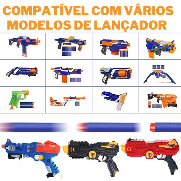 Kit 200 Balas De Brinquedo Dardos De Espuma Para Arminha - WellKids Imagem de Kit 200 Balas De Brinquedo Dardos De Espuma Para Arminha