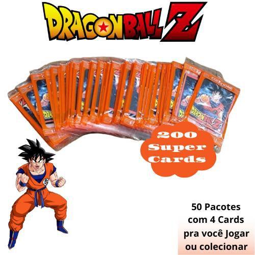 Imagem de Kit 200 Cards DragonBall Z = 50 Envelopes Cartinhas Figurinhas DragonBall Z