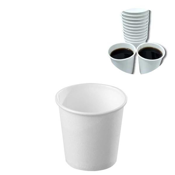 Imagem de Kit 200 Copinhos Papel Biodegradável 200Ml Café Chá Batidas