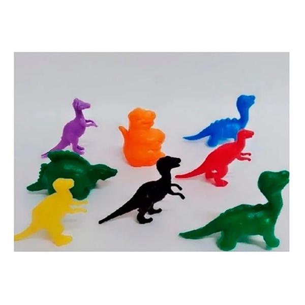 Imagem de Kit 200 Dinossauro Colorido Plástico Mini Brinquedo -Oferta