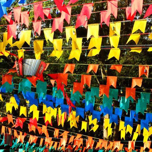 Imagem de Kit 200 Metros Bandeirinha Decoração Festa Junina São João