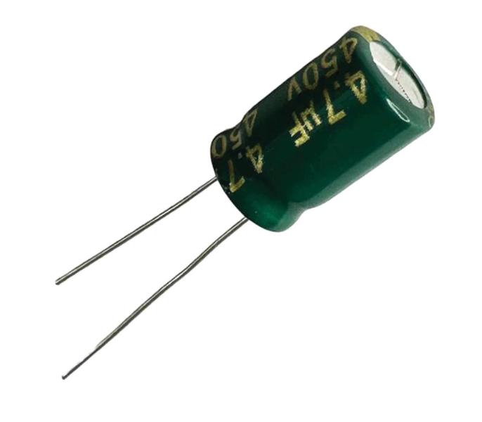 Imagem de Kit 200 pçs - capacitor eletrolitico 4,7x450v - 4,7 uf x 450v