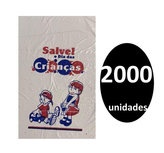 Imagem de Kit 2000 Sacos De Plástico Salve O Dia Das Crianças 16X24