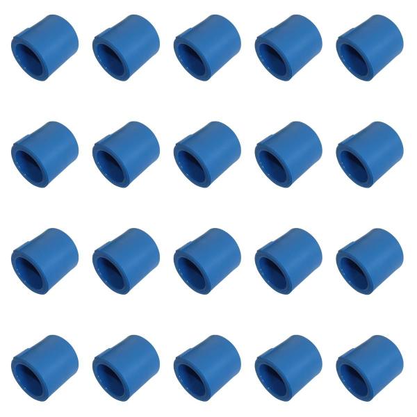 Imagem de KIT 20x Luva 20 mm PPR Azul para Rede de Ar Comprimido