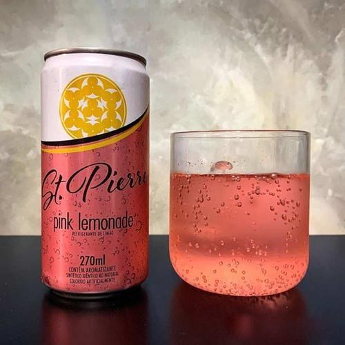 Imagem de Kit 24 Agua Tônica St Pierre Pink Lemonade Lata 270Ml