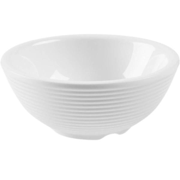 Imagem de Kit 24 Bowls de Melamina 90ml Branco com Relevo Ramekin Shim