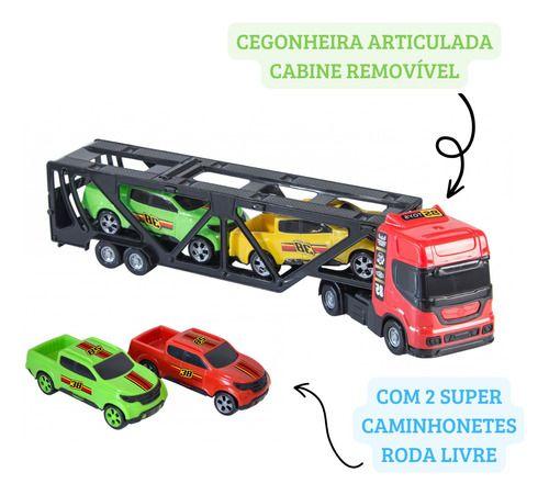 Imagem de Kit 24 Caminhão Cegonheiro De Brinquedo Atacado Doação