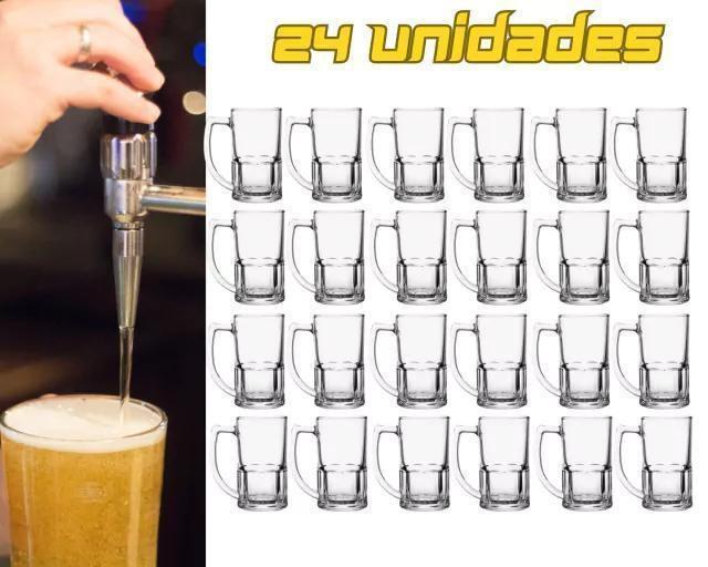 Imagem de Kit 24 Canecas De Chopp Jade 340Ml