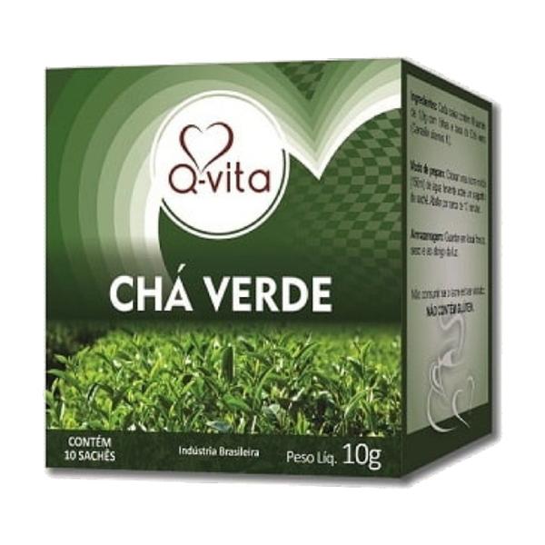 Imagem de Kit 24 Chás Q-Vita 4 Tipos Variados c/ 10 Sachês por caixa