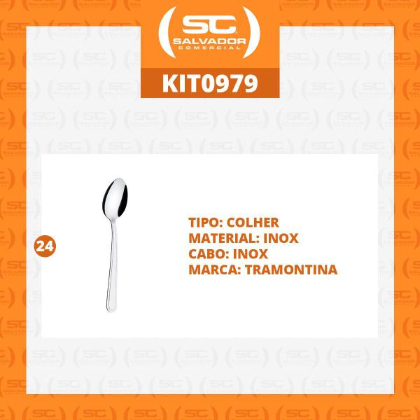 Imagem de KIT - 24 Colheres de Sopa Búzios em Aço Inox CIBAG - Tramontina 23763000