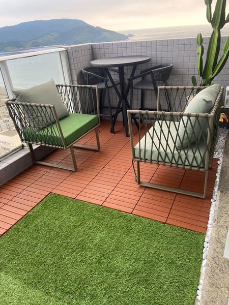 Imagem de KIT 24 DECK MODULAR ANTIDERRAPANTE PLÁSTICO 30x30 PISCINA VARANDA JARDIM SACADA BOX