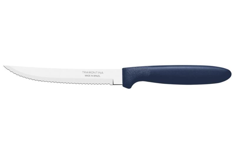 Kit 24 Faca Churrasco Tramontina Ipanema Inox Azul 5" Imagem de Kit 24 Faca Churrasco Tramontina Ipanema Inox Azul 5"