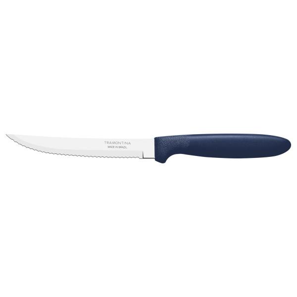 Kit 24 Faca Churrasco Tramontina Ipanema Inox Azul 5" Imagem de Kit 24 Faca Churrasco Tramontina Ipanema Inox Azul 5"