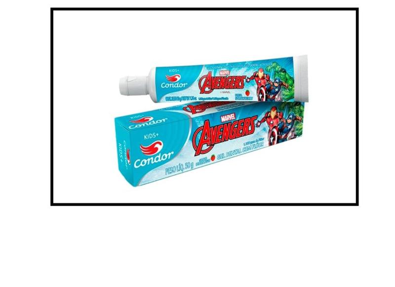 Imagem de Kit 24 Gel Dental Marvel Avengers Sabor Morango - Condor