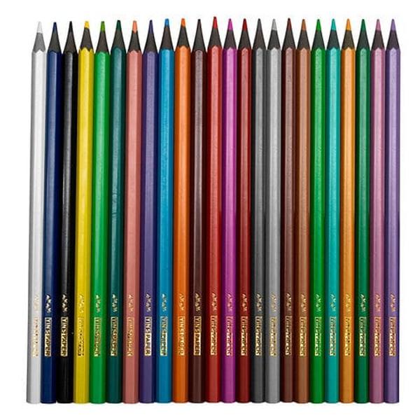 Imagem de Kit 24 lápis de cor sextavado eco escolar