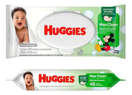 Imagem de Kit 24 lenços umed huggies maxclean c/ 48  cada