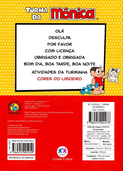 Imagem de Kit 24 Livrinhos Turma da Mônica 2021 Lembrancinha Sacolinha de Aniversário Festa Escola Ciranda Cultural