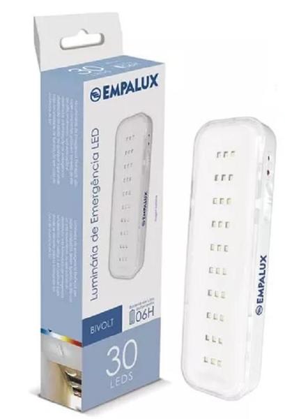 KIT 24 Luminária De Emergência 30 Leds Empalux - 6 horas Imagem de KIT 24 Luminária De Emergência 30 Leds Empalux - 6 horas