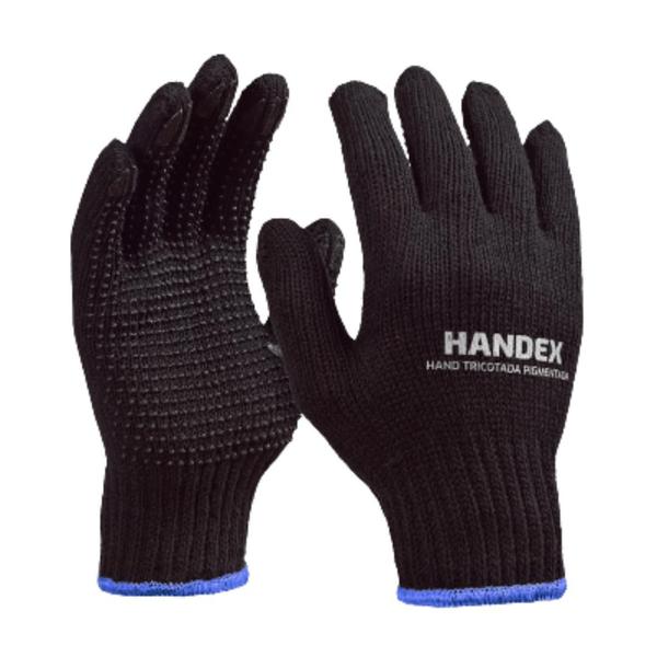 Imagem de Kit 24 luva hand tricotada pigmentada preto handex c.a 46128