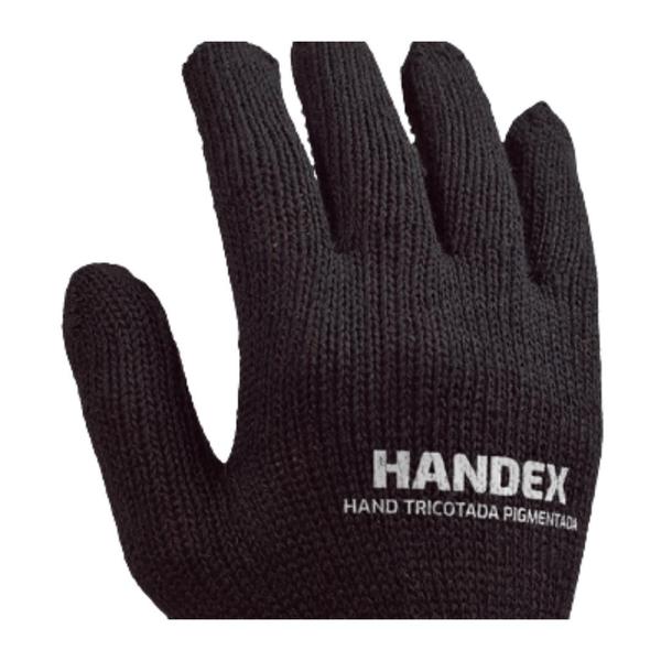 Imagem de Kit 24 luva hand tricotada pigmentada preto handex c.a 46128