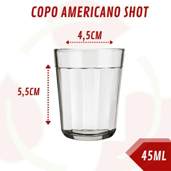 Imagem de Kit 24 Mini Copo Americano Nadir p/ Shot Dose Tequila Nadir