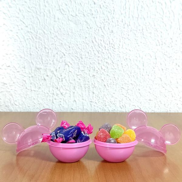 Imagem de Kit 24 Mini Porta Mix Orelhas Minnie Doces Lembrança Festa