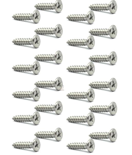 KIT 24 Parafuso INOX para escudo de guitarra STRATO - LATONE Imagem de KIT 24 Parafuso INOX para escudo de guitarra STRATO