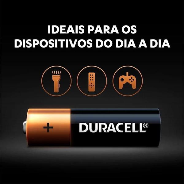 Kit 24 Pilha Aaa Palito Alcalina Duracell C/2 Cartelas 6X2 Imagem de Kit 24 Pilha Aaa Palito Alcalina Duracell C/2 Cartelas 6X2