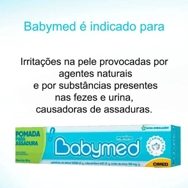 Imagem de Kit 24 Pomada Para Assaduras Babymed Azul 45g - Cimed