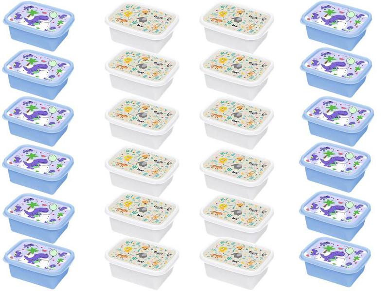 Kit 24 Potes Potinhos P/ Papinhas 420Ml P/ Freezer Microndas - JAGUAR Imagem de Kit 24 Potes Potinhos P/ Papinhas 420Ml P/ Freezer Microndas