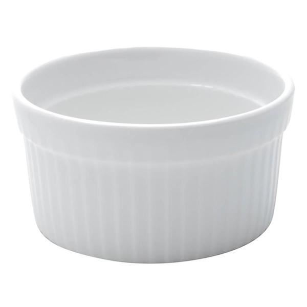 Imagem de Kit 24 Ramekins Canelado Porcelana Branco 240ml Restaurante Classic Lyor