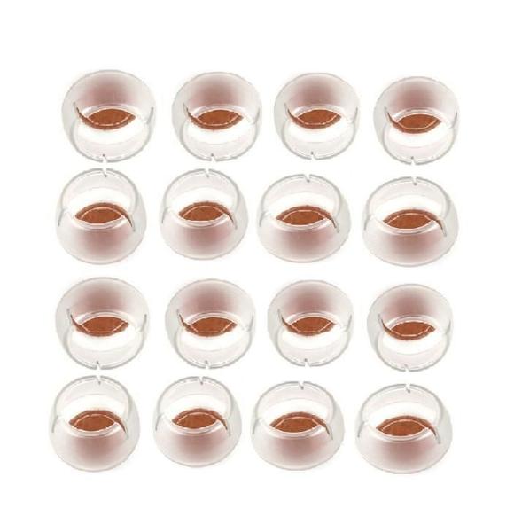 Kit 24 Sapata Transparente Com Feltro Pé Palito 12Mm - 16Mm - Geoprotector Imagem de Kit 24 Sapata Transparente Com Feltro Pé Palito 12Mm - 16Mm
