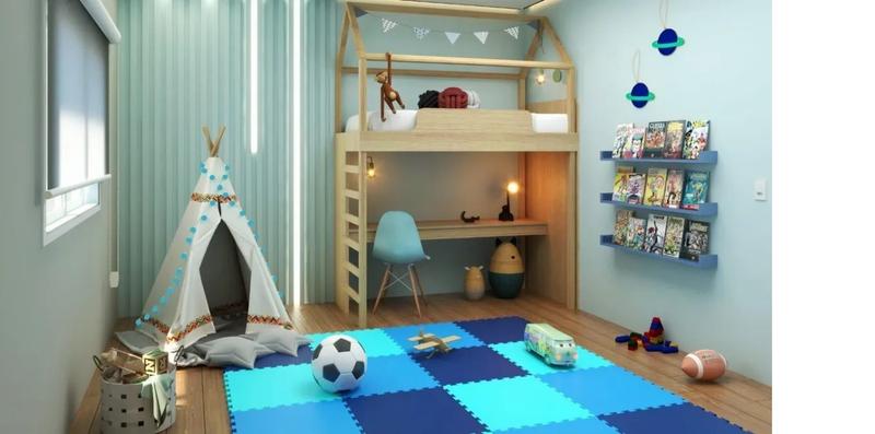Kit 24 Tatames Eva Tons De Azul Infantil Meninos 50x50x2cm 20mm Imagem de Kit 24 Tatames Eva Tons De Azul Infantil Meninos 50x50x2cm 20mm
