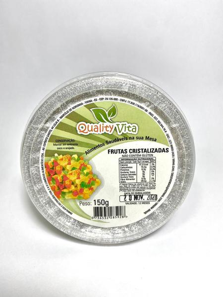 Kit 24 Un De Potes De Frutas Cristalizadas - Quality Vita Imagem de Kit 24 Un De Potes De Frutas Cristalizadas