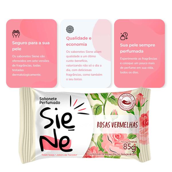 Imagem de Kit 24 und Sabonete Siene Rosa Vermelha 85g