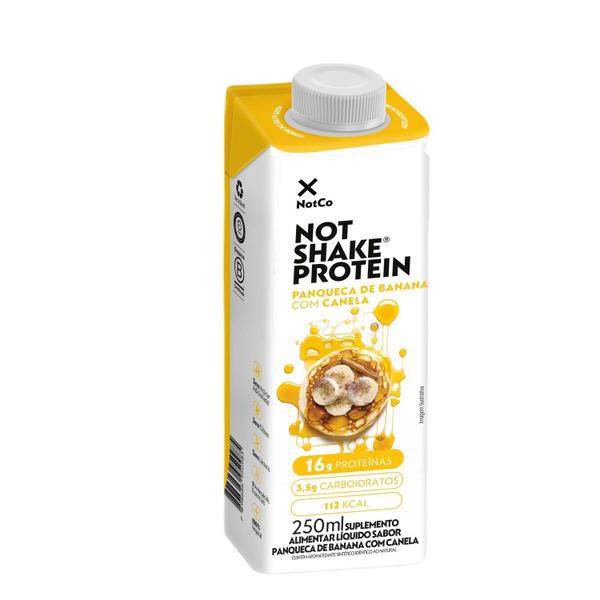 Imagem de Kit 24Un Not Shake Protein 16G Panqueca Banana Canela 250Ml