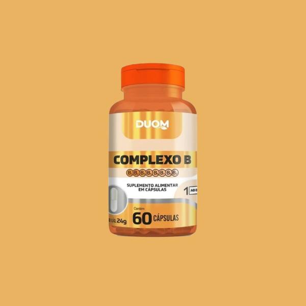 Kit 24un Suplemento Alimentar Complexo B 60Cps - Duom Imagem de Kit 24un Suplemento Alimentar Complexo B 60Cps - Duom