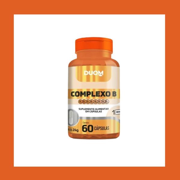 Kit 24un Suplemento Alimentar Complexo B 60Cps - Duom Imagem de Kit 24un Suplemento Alimentar Complexo B 60Cps - Duom