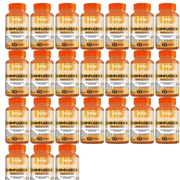 Kit 24un Suplemento Alimentar Complexo B 60Cps - Duom Imagem de Kit 24un Suplemento Alimentar Complexo B 60Cps - Duom