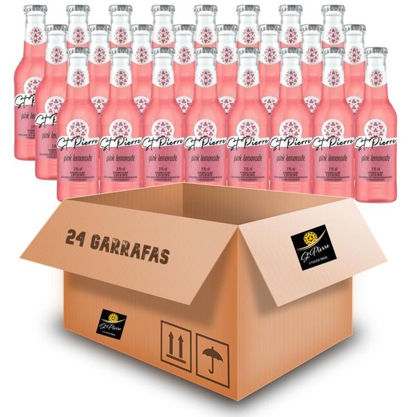 Imagem de Kit 24und Refrigerante Pink Lemonade ST PIERRE L Neck 275ml