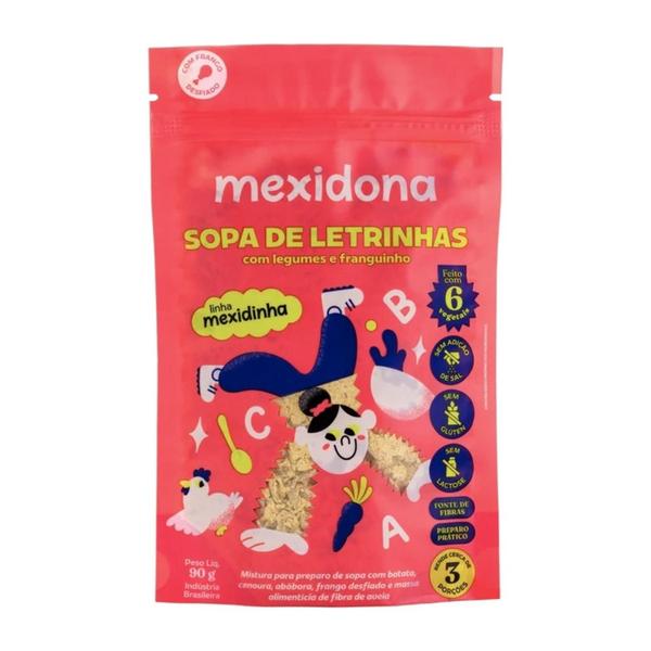 Imagem de Kit 24Und Sopas (Letrinhas E Legumes) Mexidinha 90G