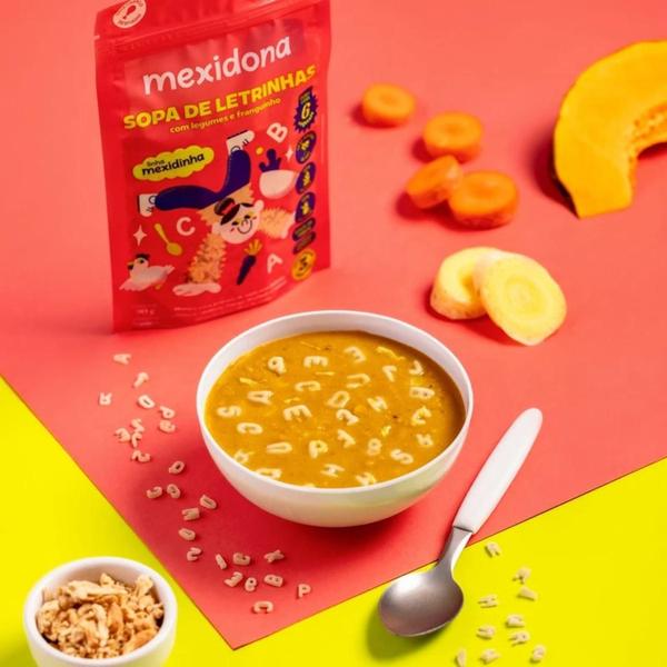 Imagem de Kit 24Und Sopas (Letrinhas E Legumes) Mexidinha 90G